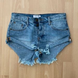 One x by one teaspoon Jean shorts BRAND NEW!